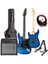 GLC-40BL-50AMP Elektro Gitar Seti 50 Watt Şarjlı Bt Amfi Kulaklık ve Full Set 2