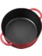 Iron 24 cm Demir Döküm Basık Tencere Kırmızı 2