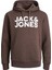 Jack & Jones Hood Corp Logo Erkek Kahverengi Kapüşonlu Sweatshirt 1