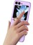 Samsung Galaxy Z Flip 5 Uyumlu Yüzüklü Standlı Mat Dokulu Kılıf 4