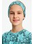 Turkuaz Kız Pamuklu Penye, Kaymaz, Terletmez, Ultra Hafif, Esnek Desenli Saç Bandı Bandana 1