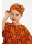 Turuncu Erkek Çocuk Pamuklu Penye Oversize Gri T-Shirt Bandana 2'li Takım 3