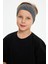 Füme Desenli-Siyah Erkek Çocuk Pamuklu Penye Oversize Kamuflaj T-Shirt Bandana İkili Takım 5