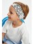 Beyaz Desenli-Beyaz Erkek Çocuk Pamuklu Penye Oversize Beyaz T-Shirt Bandana 2'li Takım 2