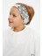 Beyaz Desenli-Beyaz Erkek Çocuk Pamuklu Penye Oversize Beyaz T-Shirt Bandana 2'li Takım 3