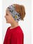 Gri Desenli-Kırmızı Erkek Çocuk Pamuklu Penye Oversize Kırmızı T-Shirt Gri Bandana 2'li Takım 4