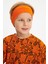 Turuncu-Turuncu Erkek Çocuk Pamuklu Oversize Turuncu T-Shirt Turuncu Bandana 2'li Takım 1