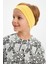 Sarı-Beyaz Erkek Çocuk Pamuklu Penye Oversize Beyaz T-Shirt Sarı Bandana 2'li Takım 4