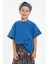 Mavi-Mavi Erkek Çocuk Pamuklu Penye Oversize Mavi T-Shirt Mavi Bandana İkili Takım Trend Seri 1 1