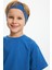 Mavi-Mavi Erkek Çocuk Pamuklu Penye Oversize Mavi T-Shirt Mavi Bandana İkili Takım Trend Seri 1 2