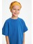 Hardal-Mavi Erkek Çocuk Pamuklu Penye Oversize Mavi T-Shirt Hardal Bandana İkili Takım 1