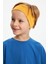 Hardal-Mavi Erkek Çocuk Pamuklu Penye Oversize Mavi T-Shirt Hardal Bandana İkili Takım 3