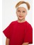 Kırmızı-Beyaz Erkek Çocuk Pamuklu Penye Oversize Kırmızı T-Shirt Beyaz Bandana 2'li Takım 2