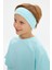 Buz Mavi-Buz Mavi Erkek Çocuk Pamuklu Penye Oversize Buz Mavi T-Shirt Bandana İkili Takım 4
