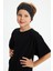 Siyah Desenli-Siyah Erkek Çocuk Pamuklu Penye Oversize Kamuflaj T-Shirt Bandana İkili Takım 1