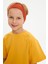 Kiremit-Hardal Erkek Çocuk Pamuklu Penye Oversize Gri T-Shirt Lacivert Bandana 2'li Takım 1