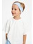Bebe Mavi-Beyaz Erkek Çocuk Pamuklu Penye Oversize Beyaz T-Shirt Mavi Bandana 2'li Takım 1