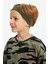 Haki-Kamuflaj Erkek Çocuk Pamuklu Penye Oversize Kamuflaj T-Shirt Bandana İkili Takım 5