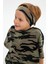 Kamuflaj-Kamuflaj Erkek Çocuk Pamuklu Penye Oversize Kamuflaj T-Shirt Bandana İkili Takım 2