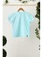 Bebe Mavi Erkek Çocuk Kısa Kollu Bisiklet Yaka Terletmez, Rahat Pamuklu Penye T-Shirt 1