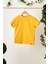 Hardal Erkek Çocuk Kısa Kollu Bisiklet Yaka Terletmez, Rahat Pamuklu Penye T-Shirt 1