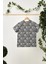 Gri Kız Çocuk Kısa Kollu Bisiklet Yaka Terletmez, Rahat Pamuklu Penye T-Shirt 2