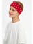 Kırmızı Puantiyeli-Beyaz Kız Pamuklu Penye T-Shirt Bandana 2^li Takım -Spor Rahat Best Of Koleksiyon 3 3