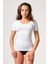 Beyaz Soft Yarım Kollu Atlet 2