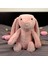 Tüylü Tavşan Peluş 37CM Pembe 2