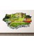 Çiçek Bahçesi Full Hd Baskı 3D Modern Duvar Sticker 1