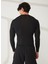 Bisiklet Yaka Siyah Erkek Sweatshırt FP9105 Wor Compr Lo Sleeve Solıd 4