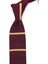 Bordo Çizgi Desen Örgü Kravat ÖR8331 1