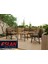 Starling Model Balkon Cafe Bahçe Takımı Metal Koltuk Takımı Bahçe Mobilyası Çay Seti 2+1+1+Sehpa 3