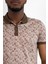 Polo Yaka Dynamıc Fit Baskı Çıt Çıt Detaylı Kısa Kol Erkek Yazlık T-Shirt 4