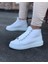 Wagoon WG032 Beyaz Bağcıklı Sneakers Yarım Bilek Bot 1