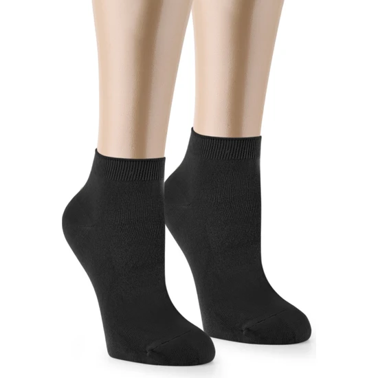 Ozzy Socks 6 Çift Bambu Siyah Erkek Dikişsiz Patik Çorap 4 Mevsim Dayanıklı Topuk ve Burun