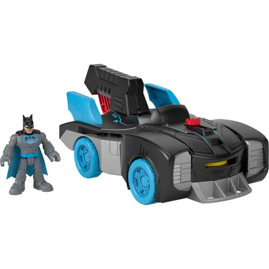 Imaginext Dc Super Friends Bat-Tech Batmobil, Işıklı Batman Figürüyle Tekerlekli, Batwing'E Dönüşür, 3-8 Yaş Arası Çocuklar İçin Uygundur Gwt24