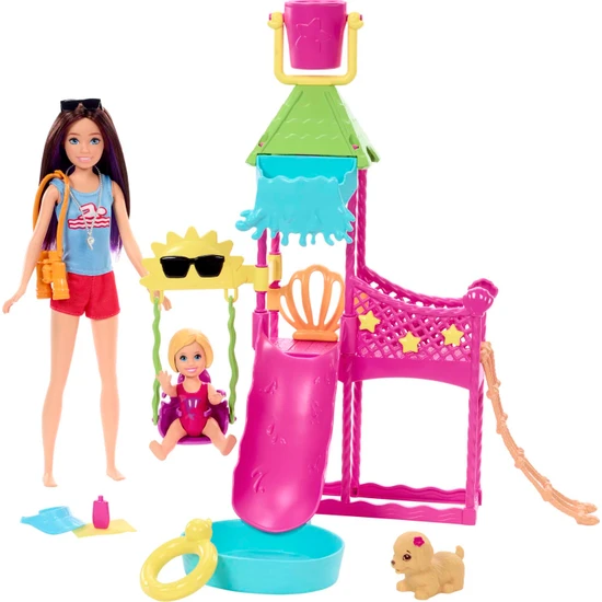Barbie Skipper'ın Su Parkı Eğlencesi Oyun Seti, 3 yaş ve üzeri, HKD80