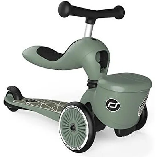 Scoot And Ride Highwaykick 1 Lifestyle Scooter - Green Lines 210621-96604
