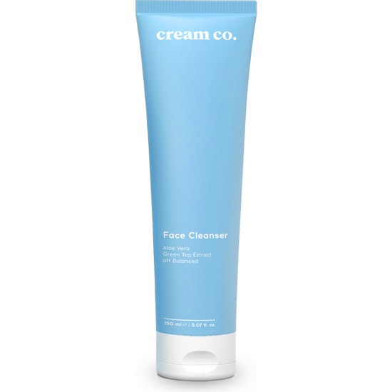 Cream Co. Beyazlatıcı Yüz Temizleyici Makyaj Temizleme Tek Adımda Çift Aşamalı Temizlik Face Cleanser 150 ml