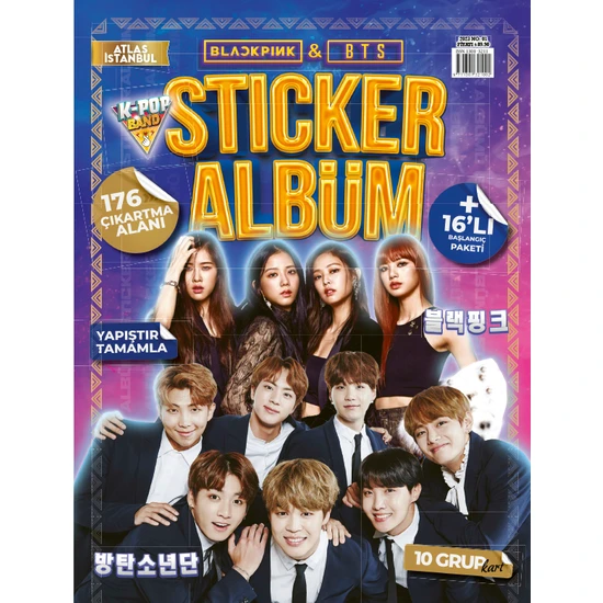 Kore Pop  Bts & Blackpink Sticker Albüm