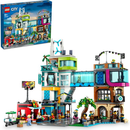 LEGO®  City Şehir Merkezi 60380 - 8 Yaş ve Üzeri Çocuklar İçin Çok Özellikli, Yeniden Yapılandırılabilir, Modüler Oyun Seti İçeren Yaratıcı Oyuncak Yapım Seti (2.010 Parça)