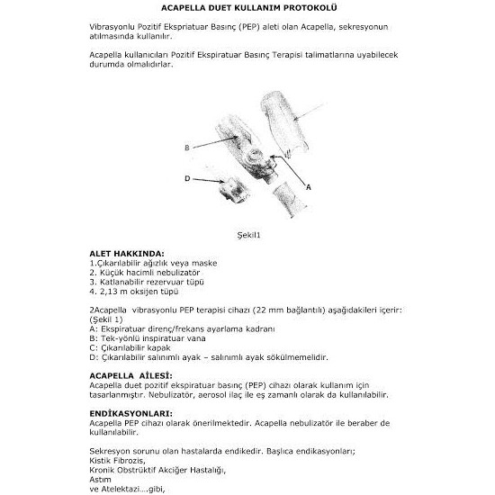 Acapella Duet 27-9000 Solunum Egzersiz Cihazı Fiyatı