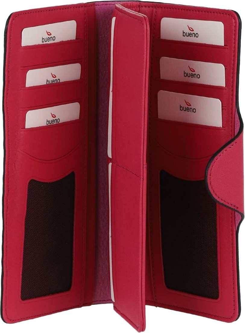Bueno Shoes Fuşya Koyu Deri Kadın Cüzdan 01WC2001 görsel 2