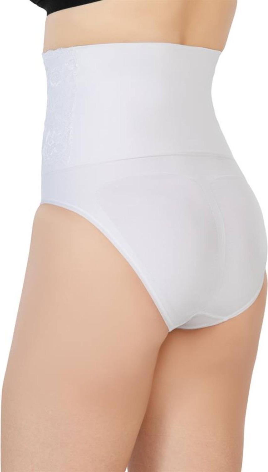 Emay Beyaz Önü Dantelli Yüksel Bel Slip Korse