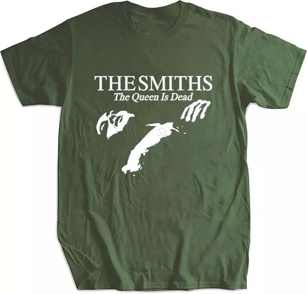 Köstebek The Smiths Kadın Yeşil T-Shirt Kısa Kol Trend Stil Grafik Desenli
