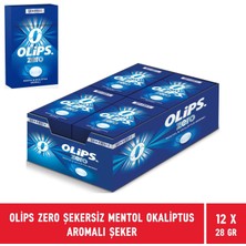 Olips Zero Şekersiz Mentol Okaliptus Aromalı Şeker 28 gr - 12 Adet