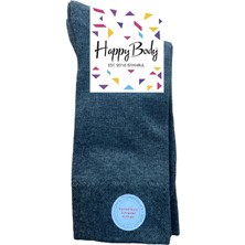 Happy Body Happy BODY(ART.13401) 3'lü Organik Erkek Dikişsiz Soft Sıkmayan Lastik Şeker Çorap