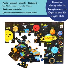 DoerKids Dev Gezegenler Jumbo Yer Puzzle | Ingilizce Eğitici Solar Sistem |  24 Parça 3+ Yaş