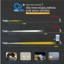 C9 9012 LED Xenon Far LED Zenon Ampulü Beyaz Yeni Nesil Şimşek Etkili C9-9012